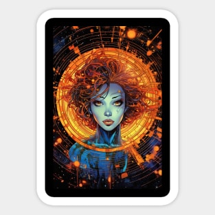 Goddess of the sun Sticker